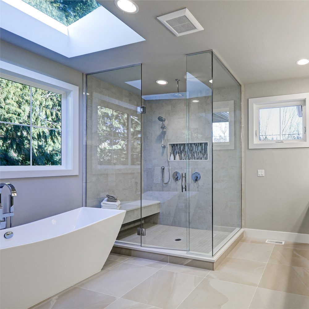 Frame-less Glass Shower